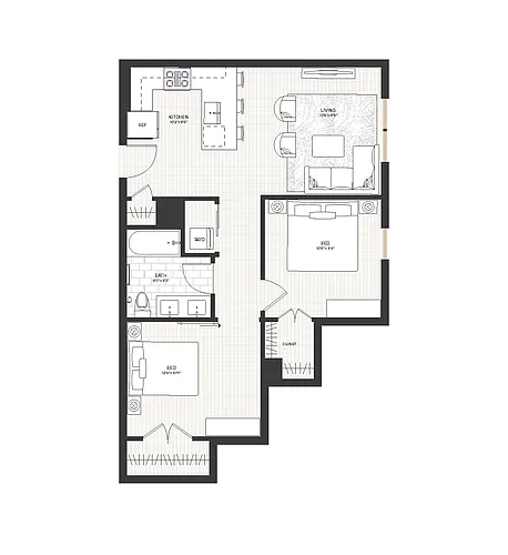 Floor plan 1BD1