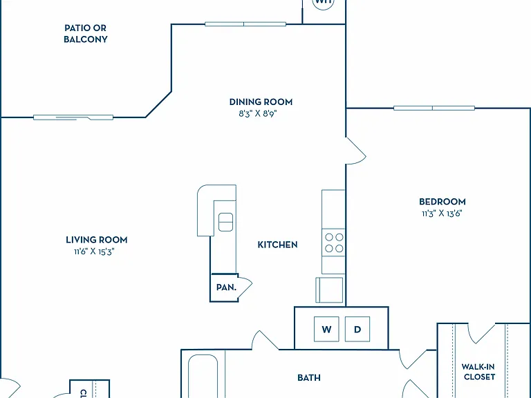 1 Bedroom | 1 Bath | 773 SF 1 Bedroom | 1 Bath | 773 SF
