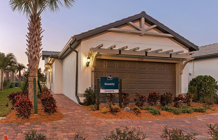 Elevation C1A with tile roof