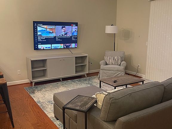 Family Room with Large Screen TV