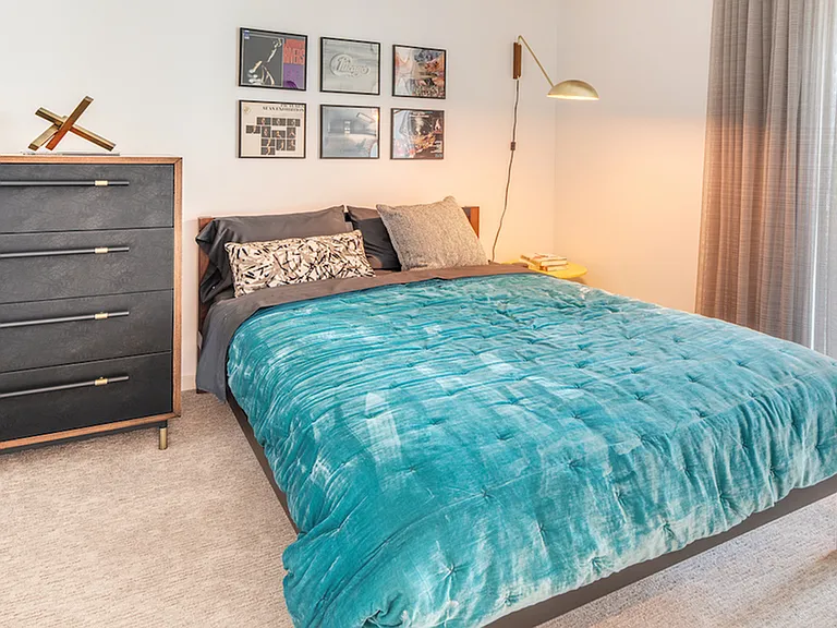 Carpeted bedrooms