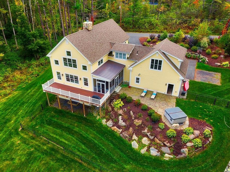 Rear of the property from the air