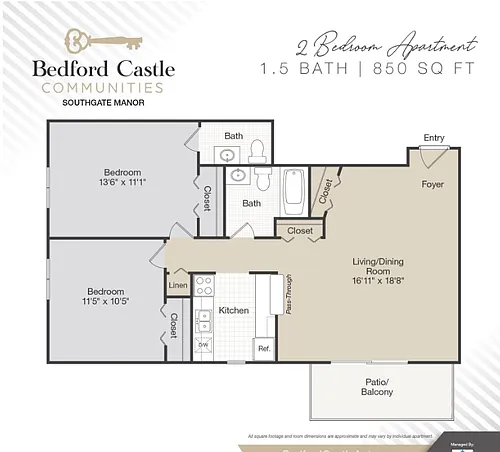 Floor plan Two Bedroom