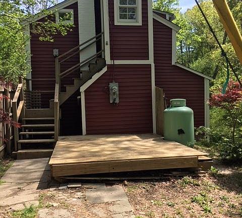 Entrance - Private fenced yard w/deck