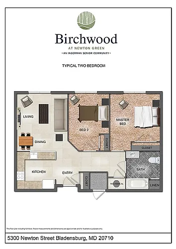 Floor plan 2 Bedroom