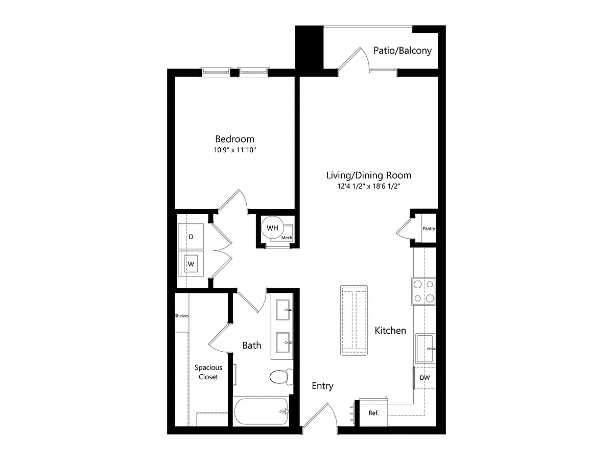 Floor plan A1B