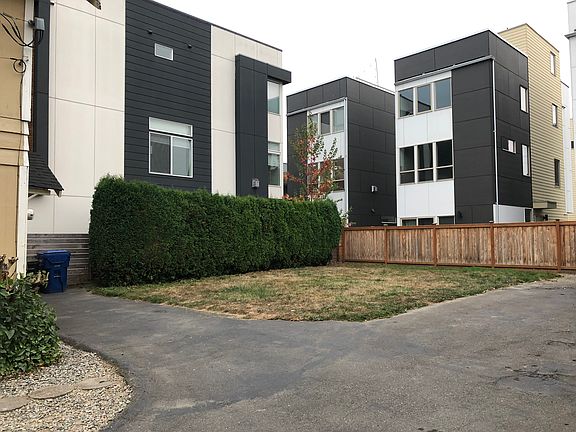 Backyard with off-street parking