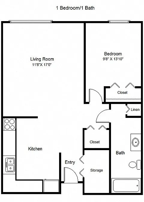 Floor plan One Bedroom