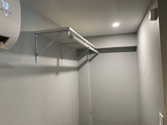 Full sized walk in closet