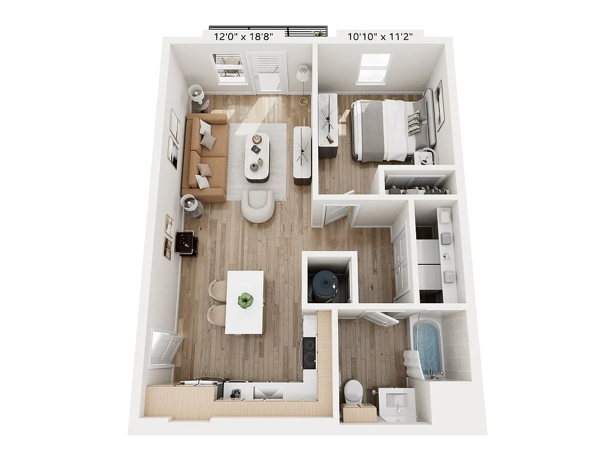 Floor plan The Madison - 1A