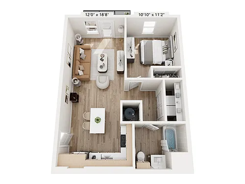 Floor plan The Madison - 1A