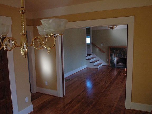 Looking from dining room to living room