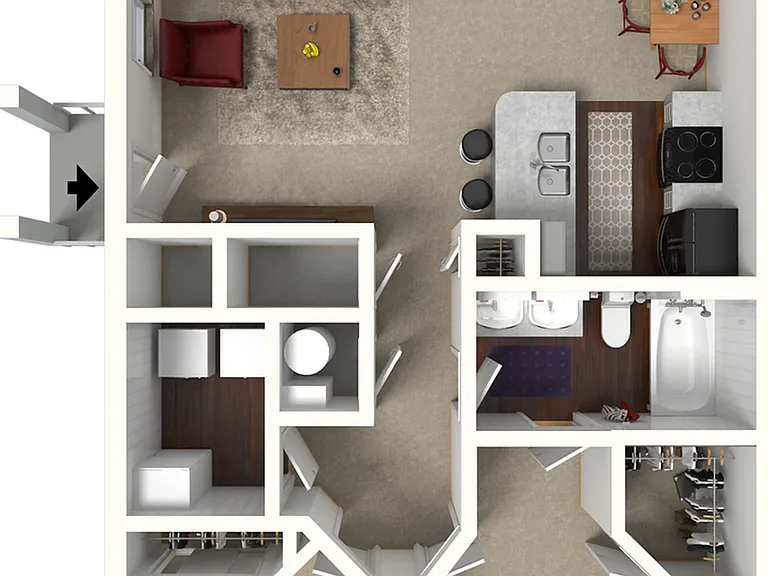 San Francisco | 2 Bed 1 Bath | 934 sq ft | Alkire Glen Apartments in Columbus San Francisco | 2 Bed 1 Bath | 934 sq ft | Alkire Glen Apartments in Columbus