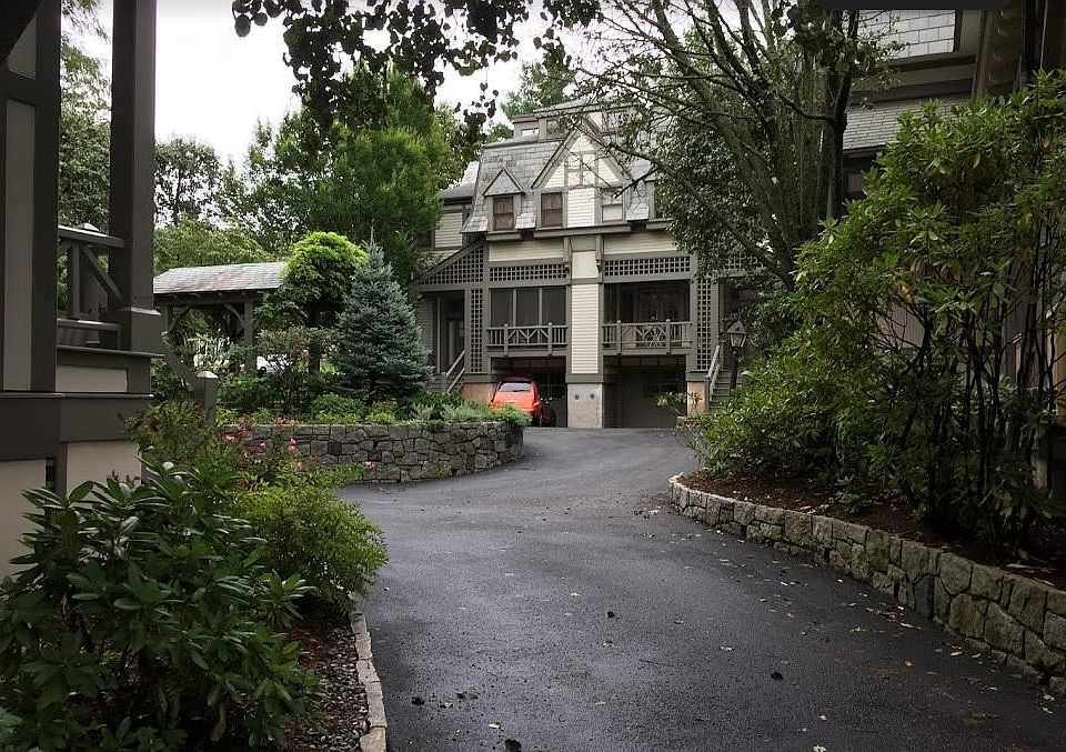 View from the rear driveway.