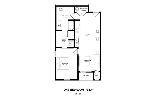 Floor plan A4 1X1
