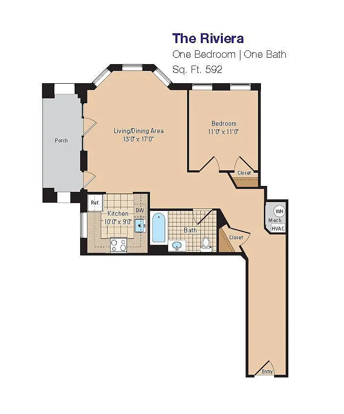 Floor plan The Riviera 1