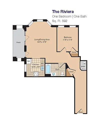Floor plan The Riviera 1