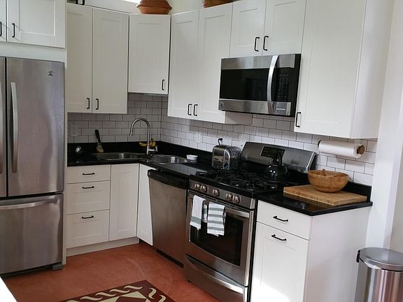 Kitchen with gas stove