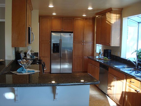 Remodeled kitchen with granite countertops,new appliances,and new cabinets