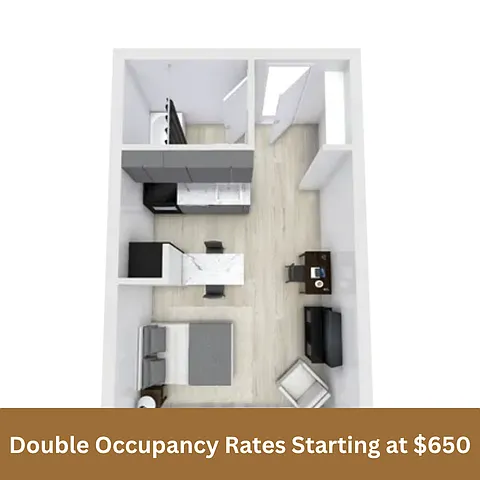Floor plan Studio A1