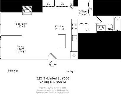 2nd image of 525 N Halsted St Unit 608
