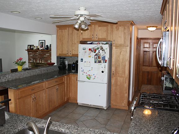 Kitchen with granite counter