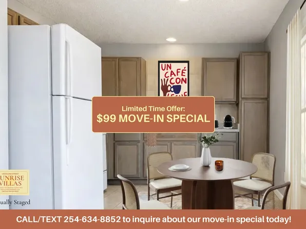 Sunrise Villas | 1403 North 2nd Street | Affordable 1 & 2 Bedroom Apts in Killeen Near Fort Hood