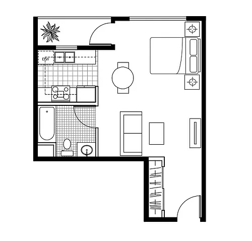 Floor plan Studio
