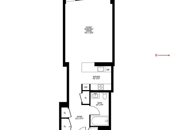 2nd image of 1 Wall St APT 621