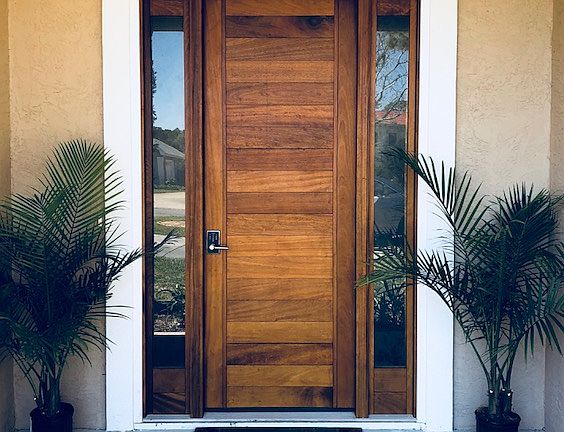 Custom Mahogany Front Door