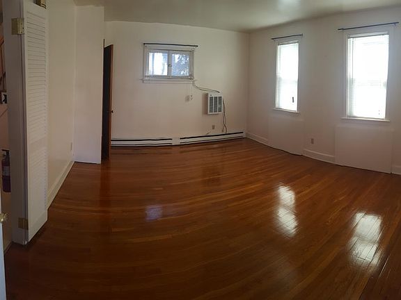 Living room with closet space