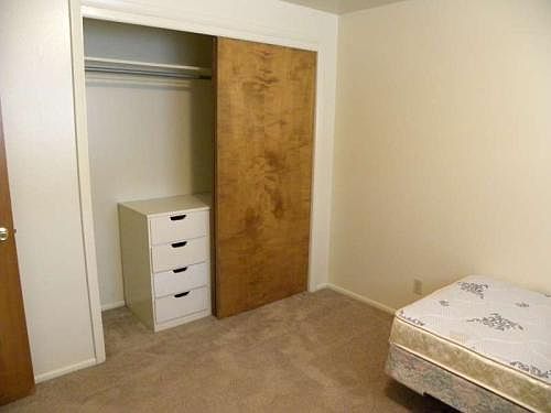 Dresser and clothes closet