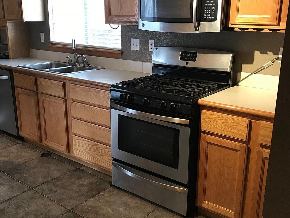 kitchen with natural gas range