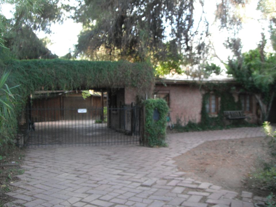 Front of house, driveway
