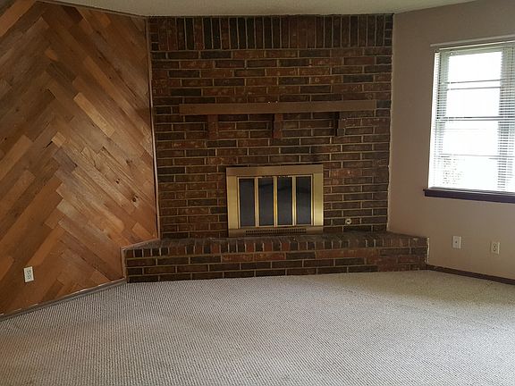 Living room with fireplace