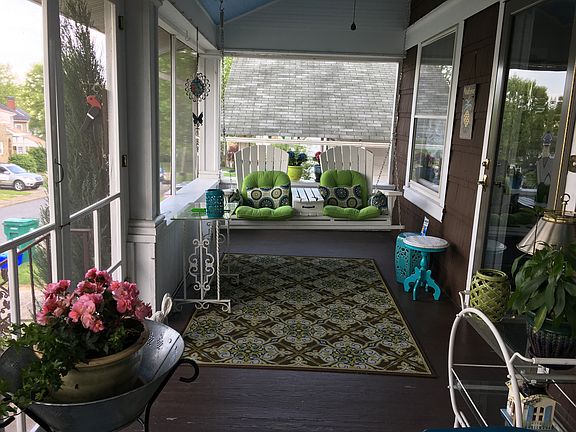Screened front porch