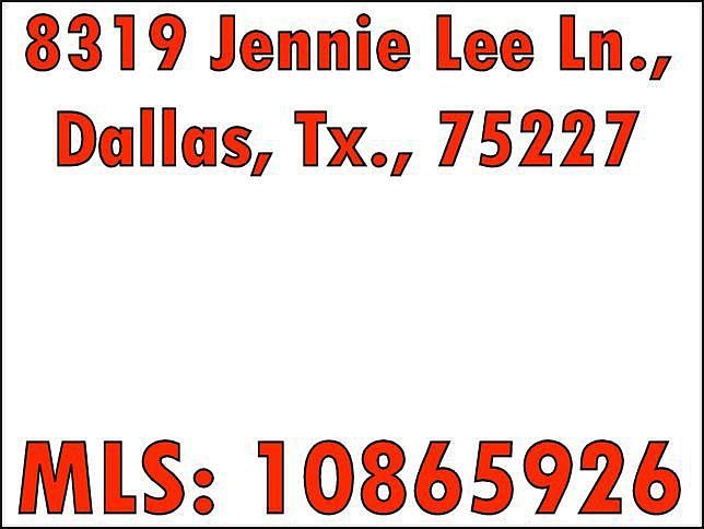 8319 Jennie Lee Ln. - MLS 10865926
