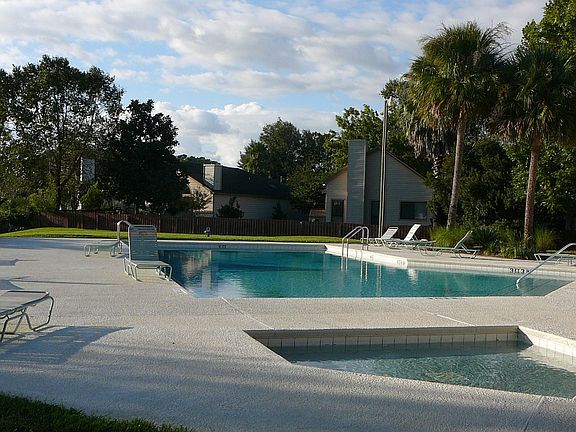 Community Pool is just steps away