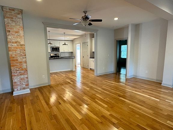 Living room, looking into kitchen