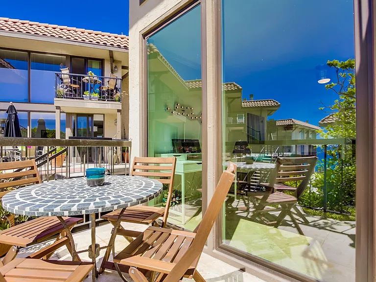 Ocean view terrace perfect for enjoying morning coffee.