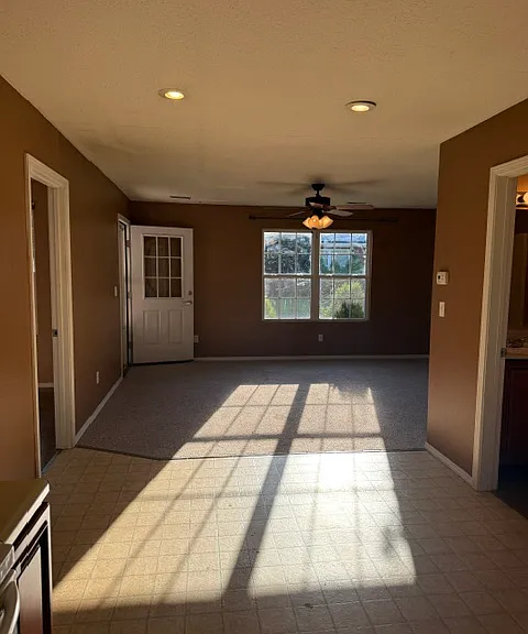 Kitchen looking towards living room