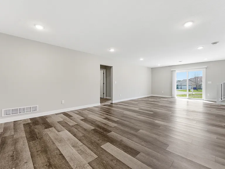 Oversize Walkout Level Family Room.
