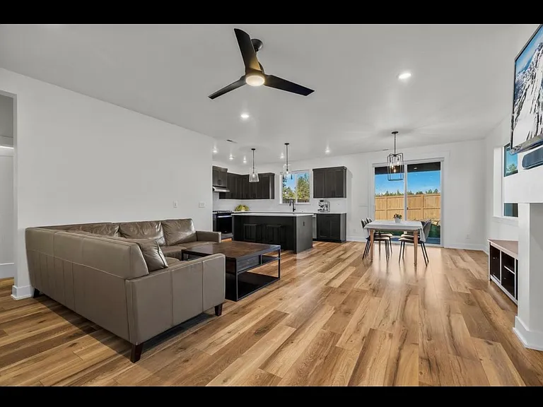 Open concept living/dining/kitchen