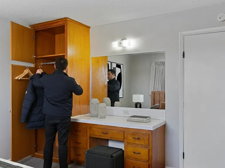 Built in Vanity + Wardrobe (available in select units)
