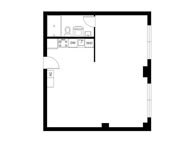 Floor plan Studio
