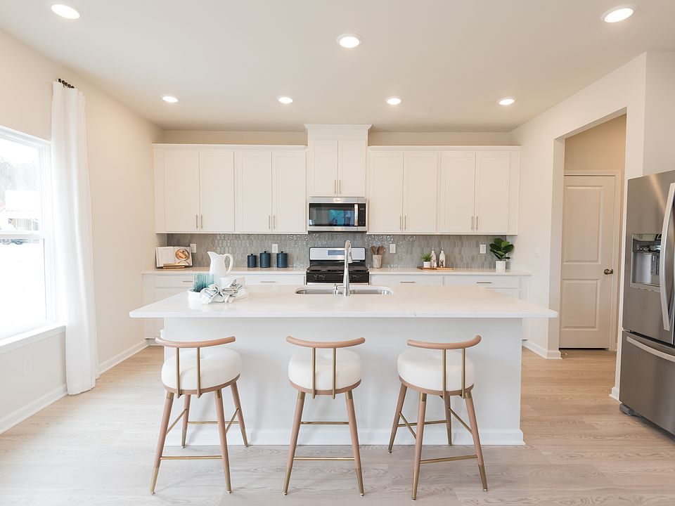 The Taylorsville floorplan with the Lush White interior package modeled at Parkside at Grayson.