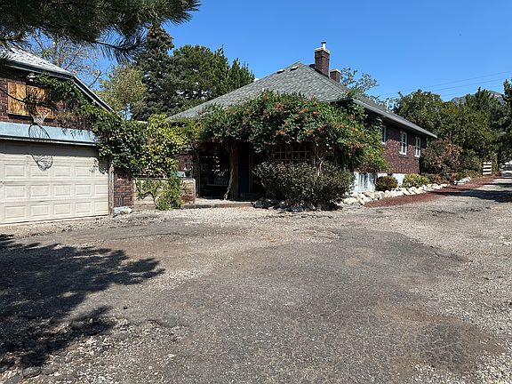 Back of home + garage