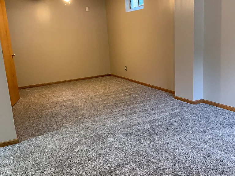 Basement living area.