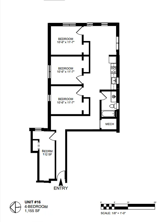 4 bed, 1.0 bath, $4,640 — Photo 2
