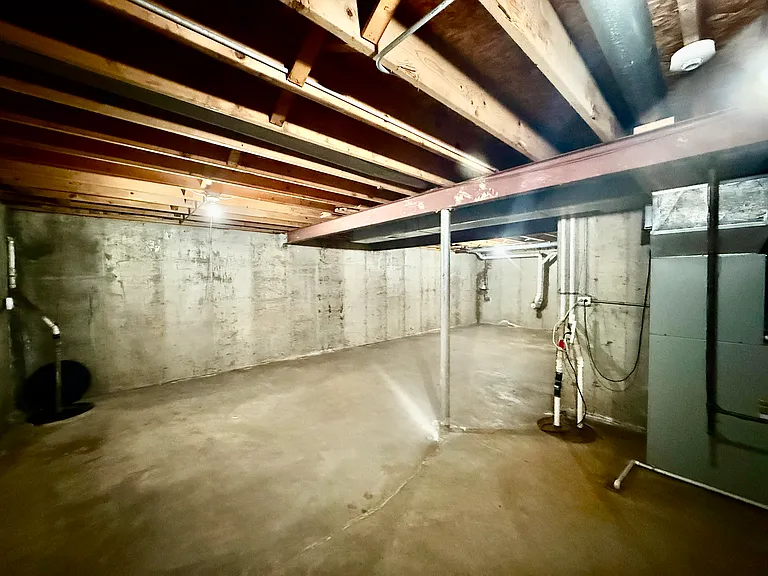 unfinished basement